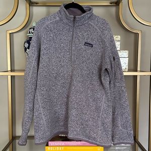 Patagonia Better sweater 1/4-Zip Fleece Size XL in purple with sleeve pocket